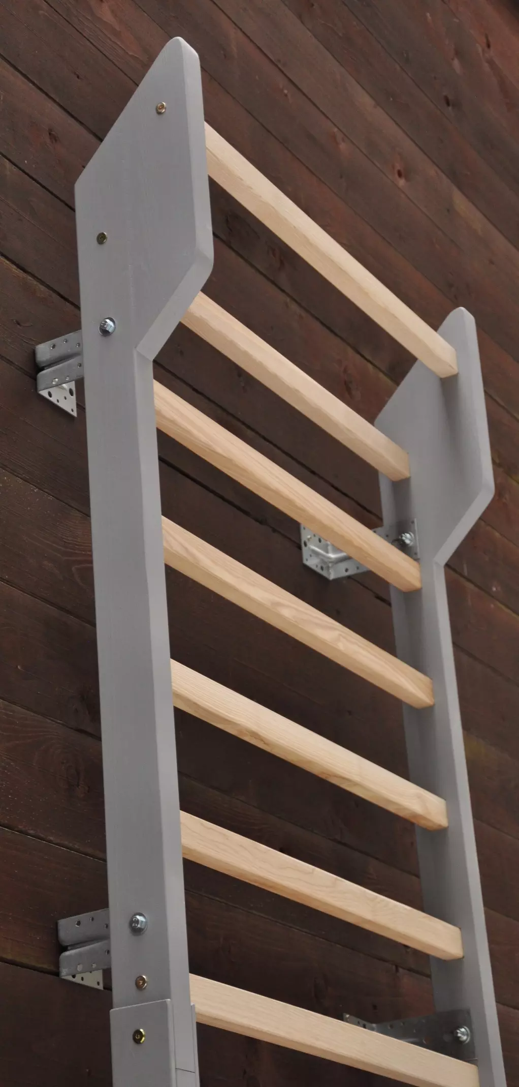 Yoga wall bars for home gym fitness and stretching exercising for adults, kids and seniors.