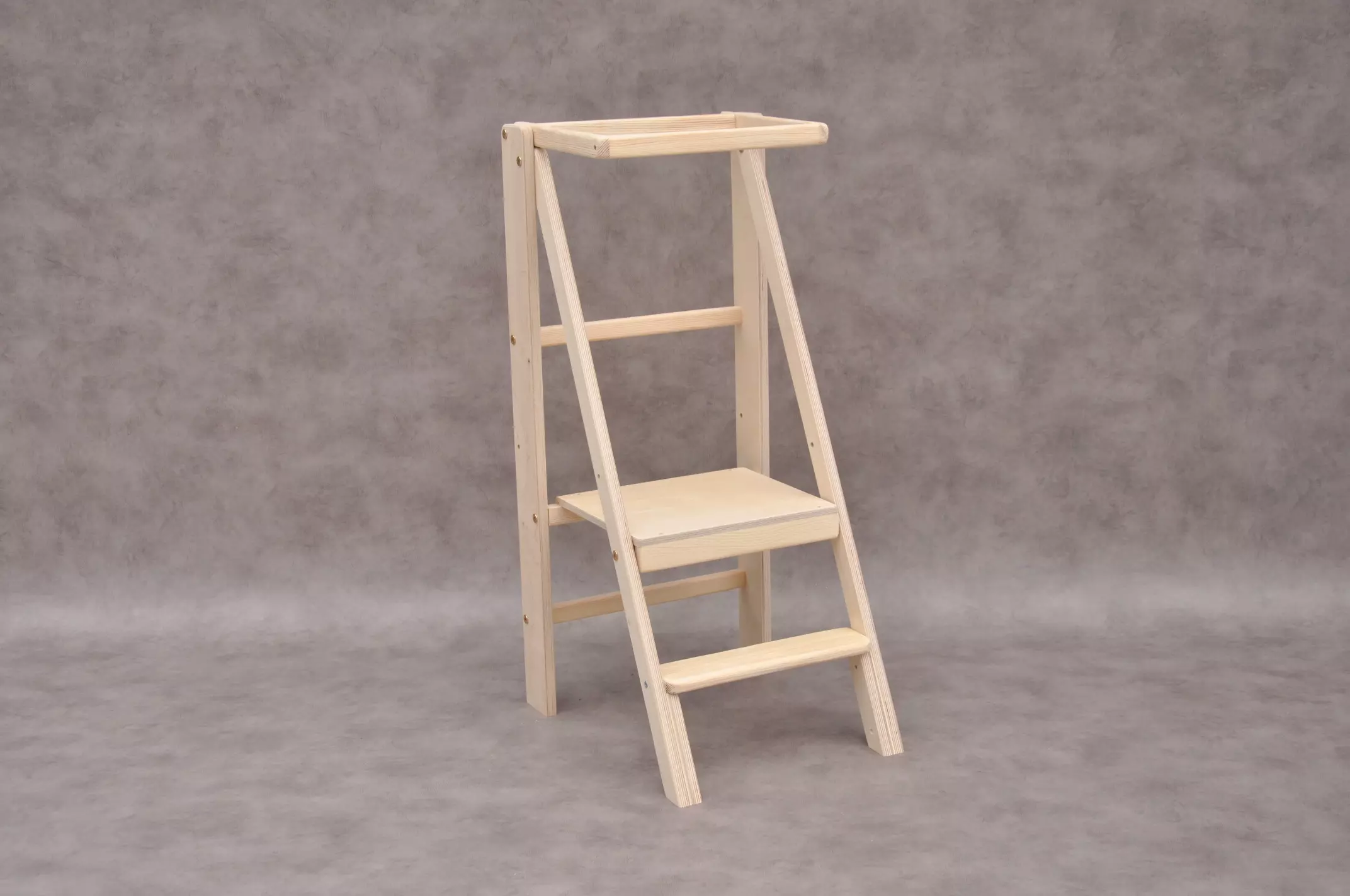 Authentic Slim step stool & learning tower: foldable Montessori tower for children and adult's kitchen helper.