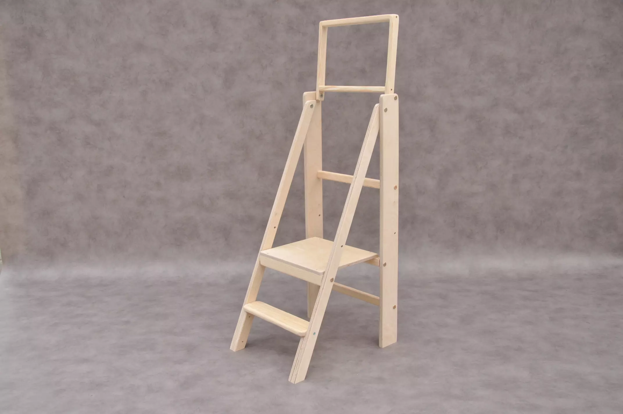 Barin Toys foldable step stool - Authentic Slim toddler tower - Montessori children's step stool and fold away step ladder for adults. 2 in 1 wooden steps for kitchen for every family: Barin Toys best buy price & quality guarantee.