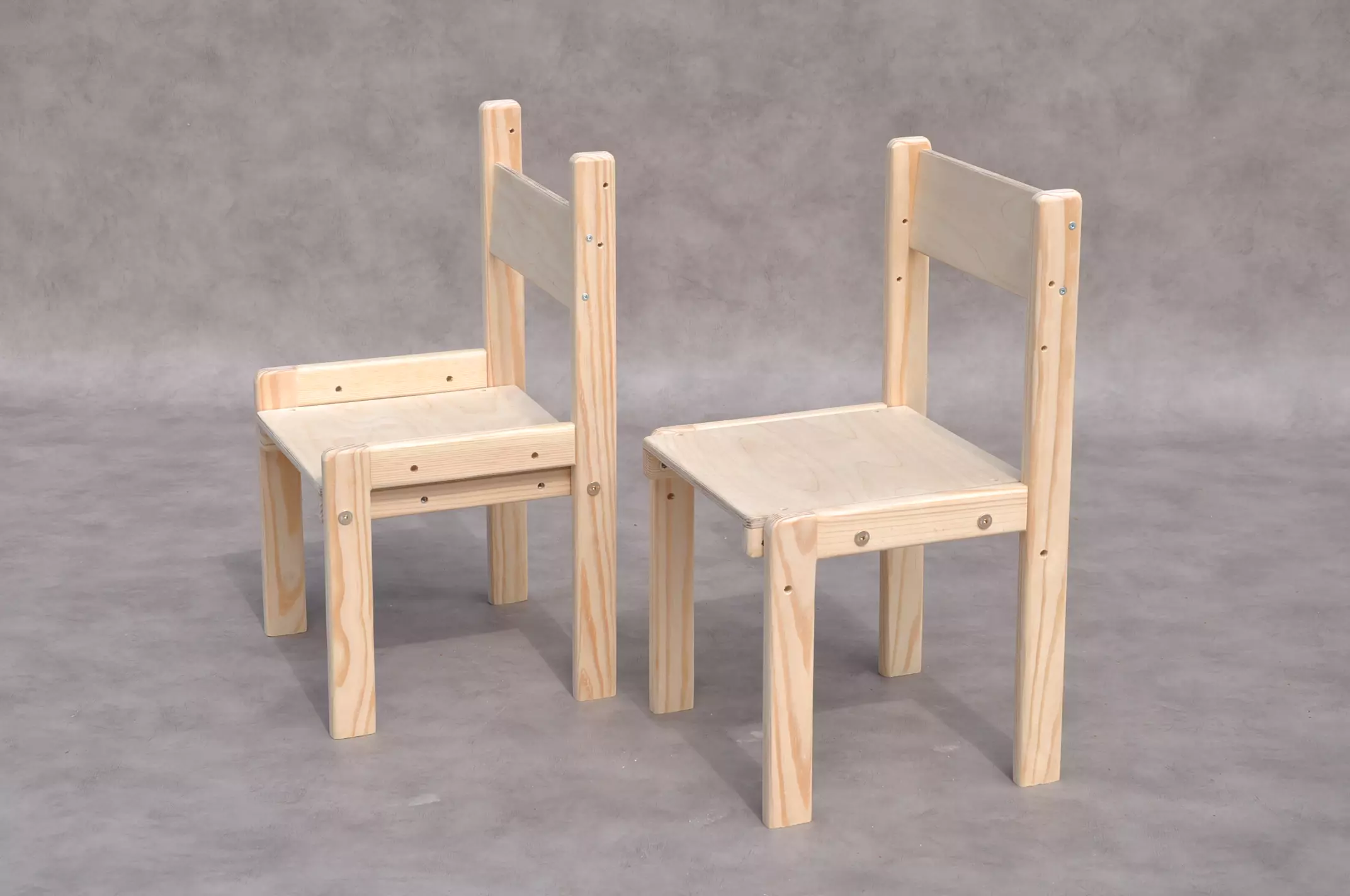 Toddler chair for Barin Toys Montessori wooden kids desk.