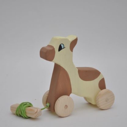 Buy wooden calf pull toys at BarinToys.com online store.