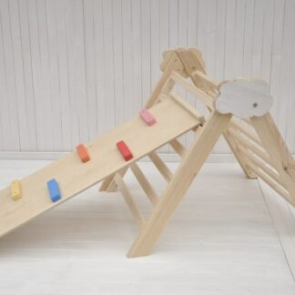 triangulo pikler Barin Toys Cloud y Beginner's Board rampa escalera montessori