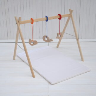 Baby Gym Teepee activity center with play foam mat and wooden toys best deal price for the set to buy online at BarinToys store