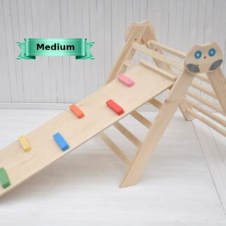 Climbing frame for babies Owl in the Forest for space-saving nursery playroom organization at home for toddler and kids.